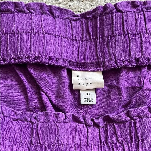 a new day Purple Cargo Shorts with Elastic Waistband - Picture 2 of 4